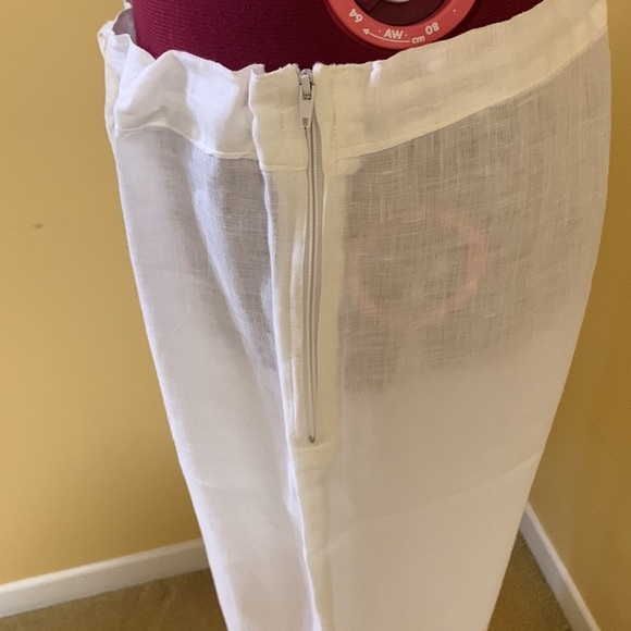 100% Capri wide legged linen pants - Picture 4 of 8